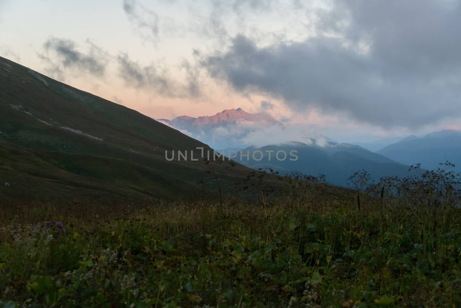 Majestic mountain landscapes of the Caucasian reserve