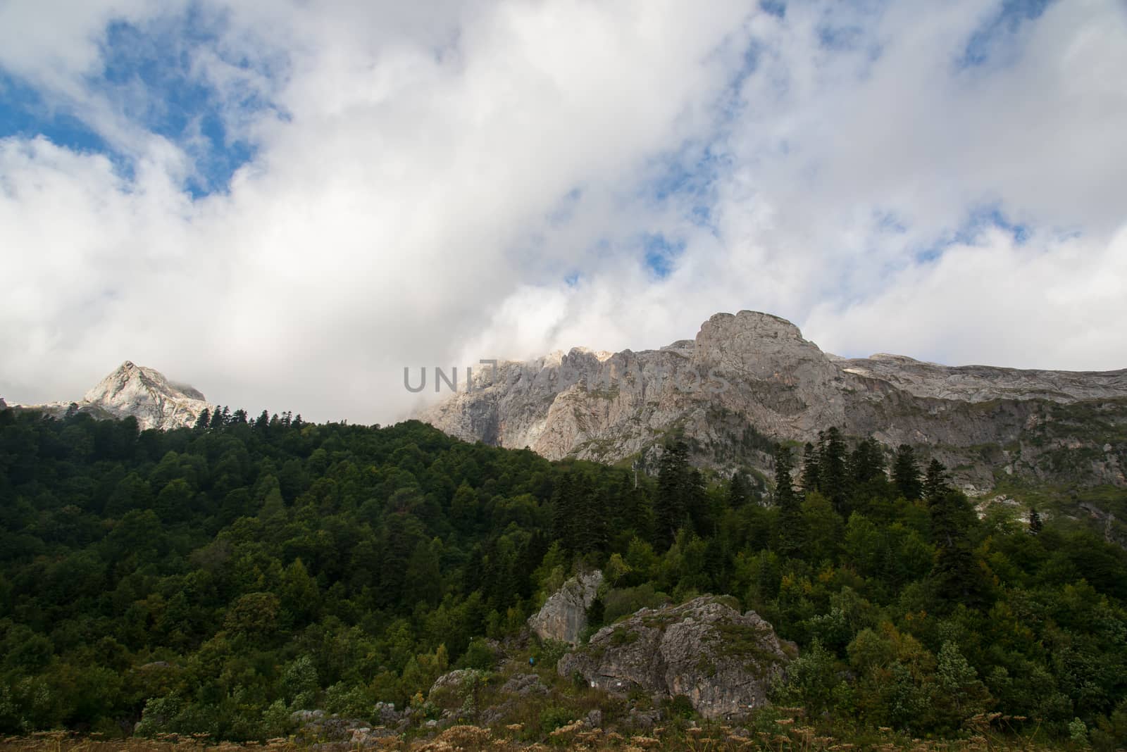 Majestic mountain landscapes of the Caucasian reserve