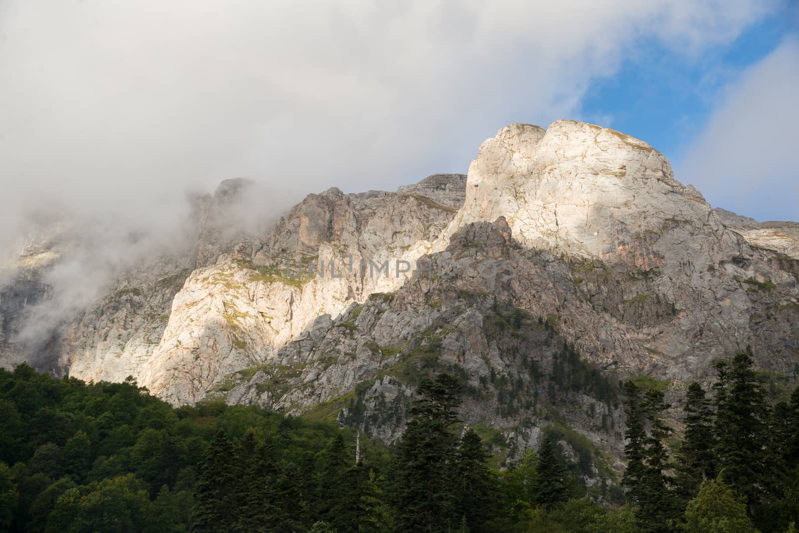 Majestic mountain landscapes of the Caucasian reserve