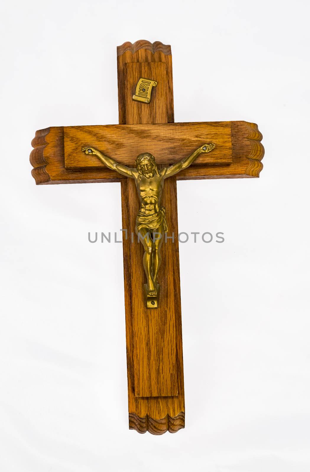 Jesus on metal cross  by edella