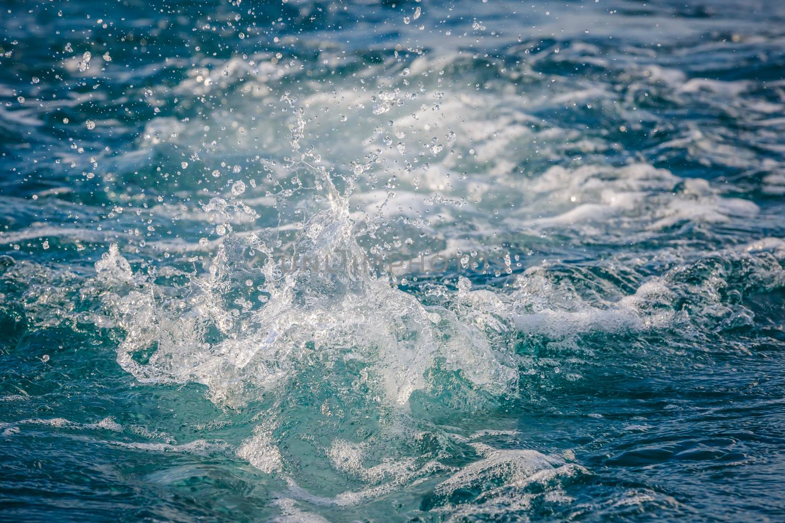 close up of sea foam