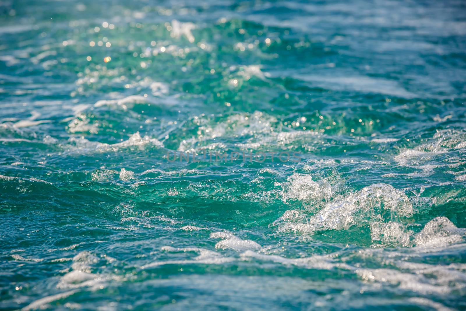 close up of sea foam