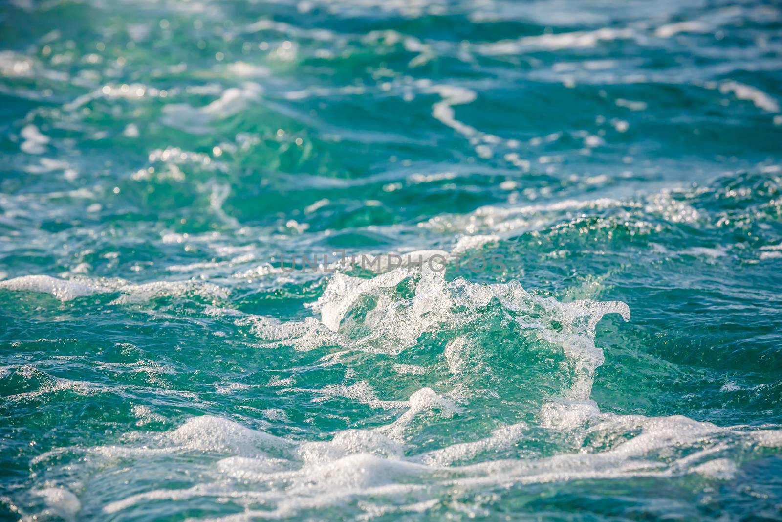 close up of sea foam