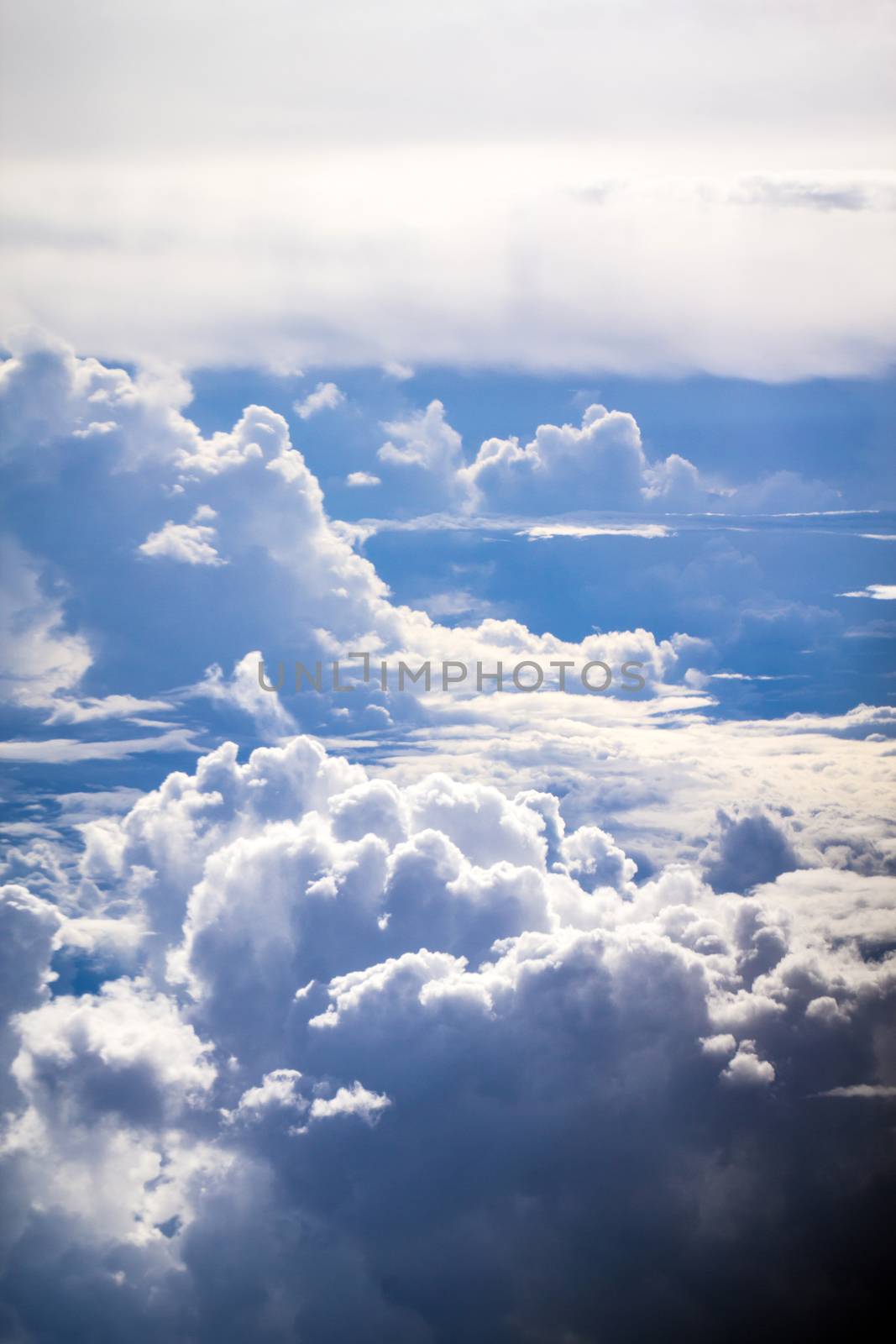 cloud and sky view from a airplane