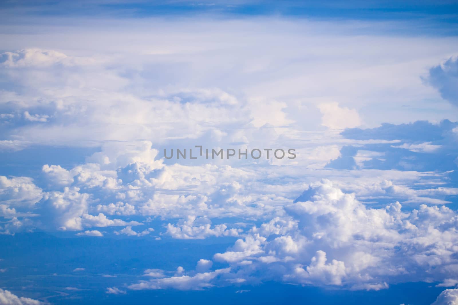 cloud and sky view from a airplane