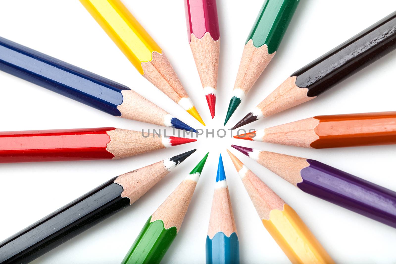 many color pencils by darkkong