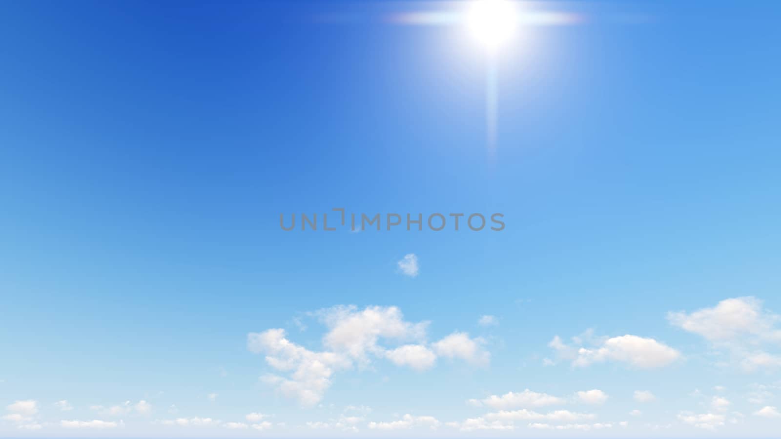 Cloudy blue sky abstract background, blue sky background with tiny clouds, 3d rendering

