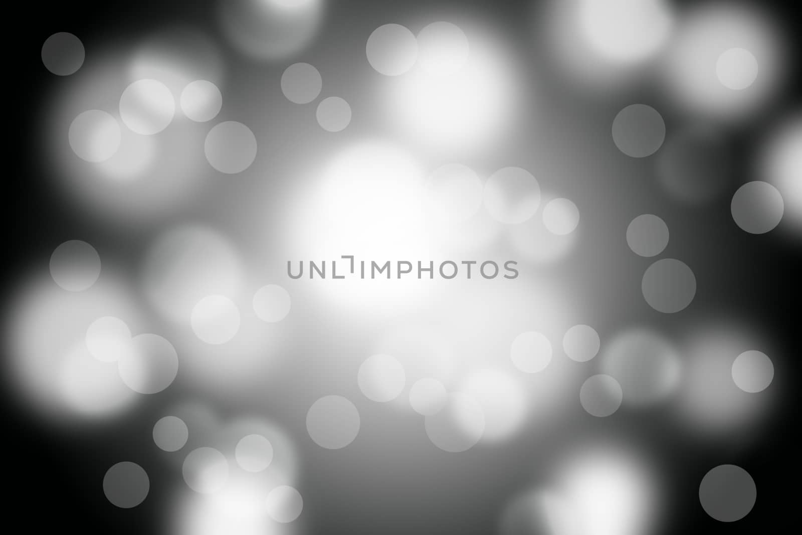 Black gradient background with bokeh.