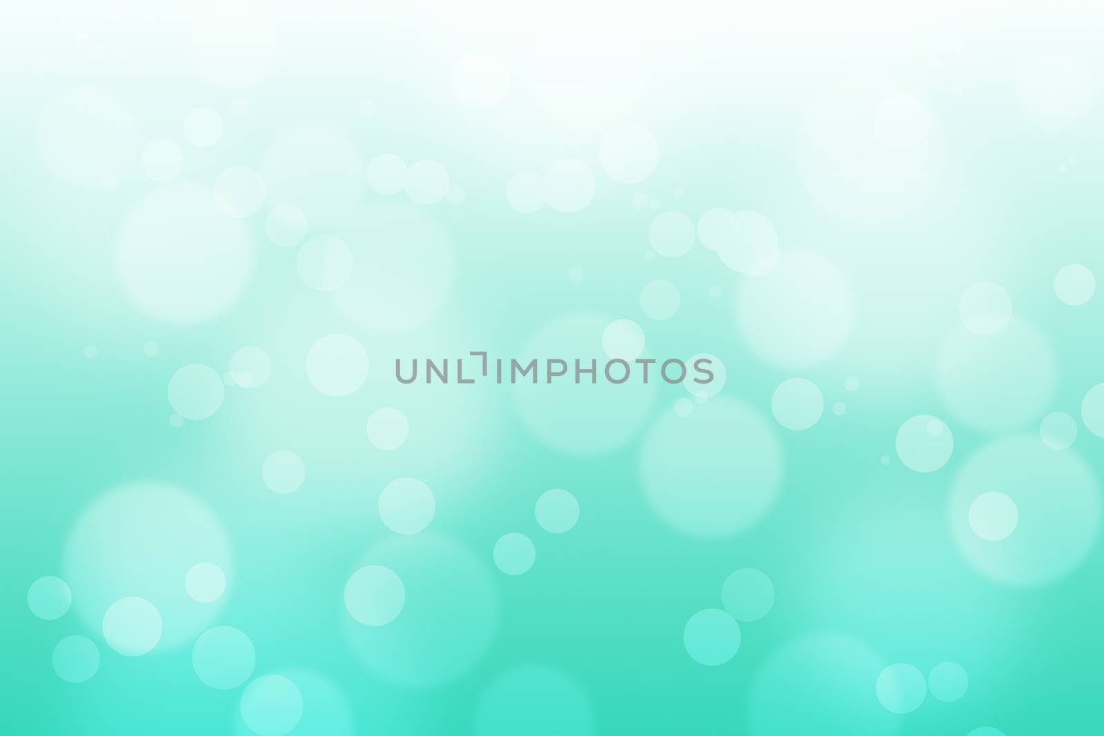 Blue gradient background with bokeh.