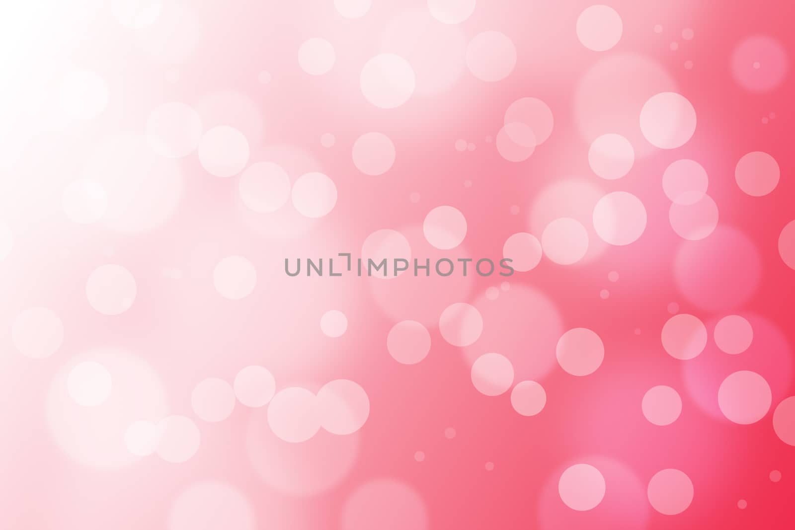 Red gradient background with bokeh.