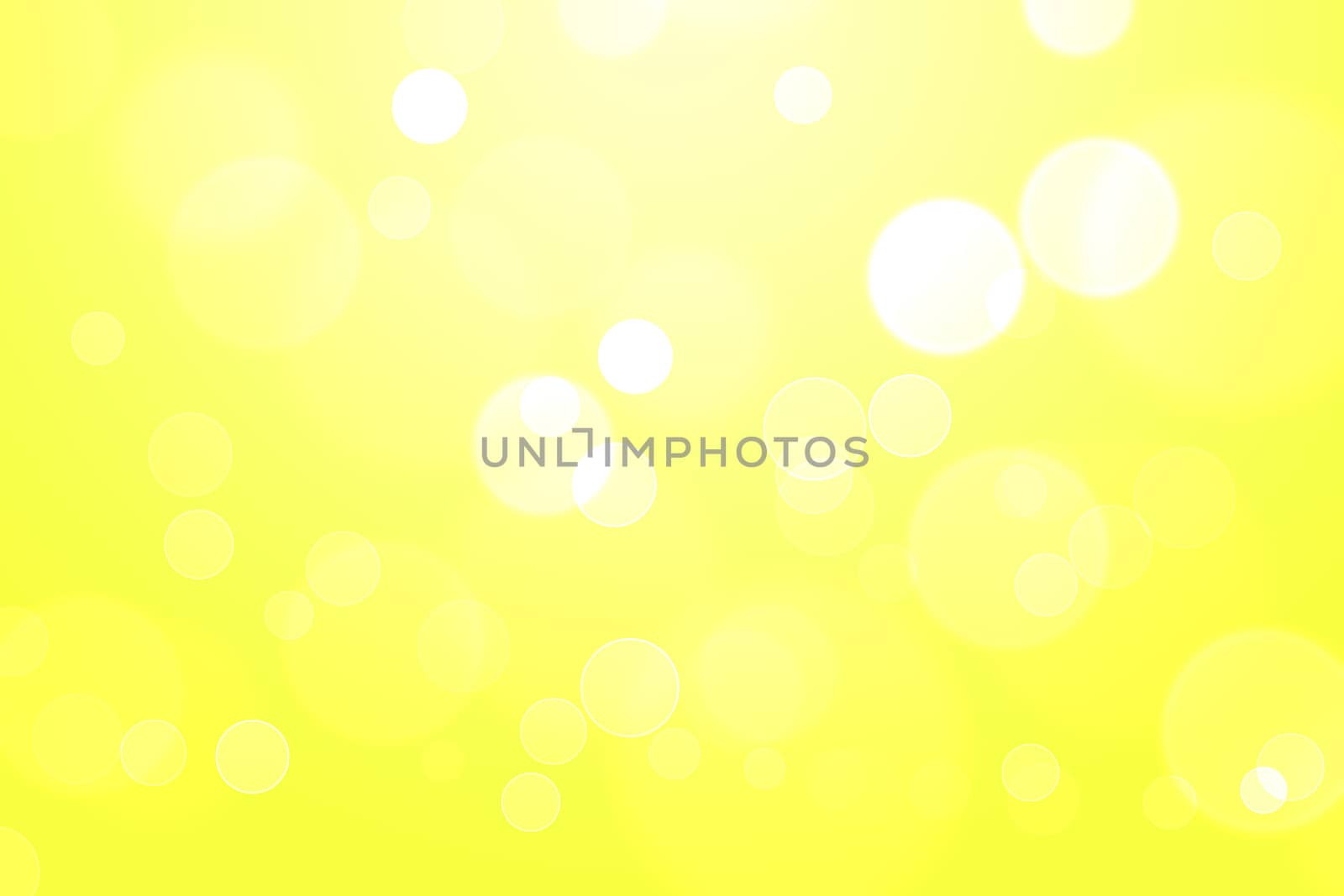 Yellow glowing bokeh abstract background use for wallpaper.