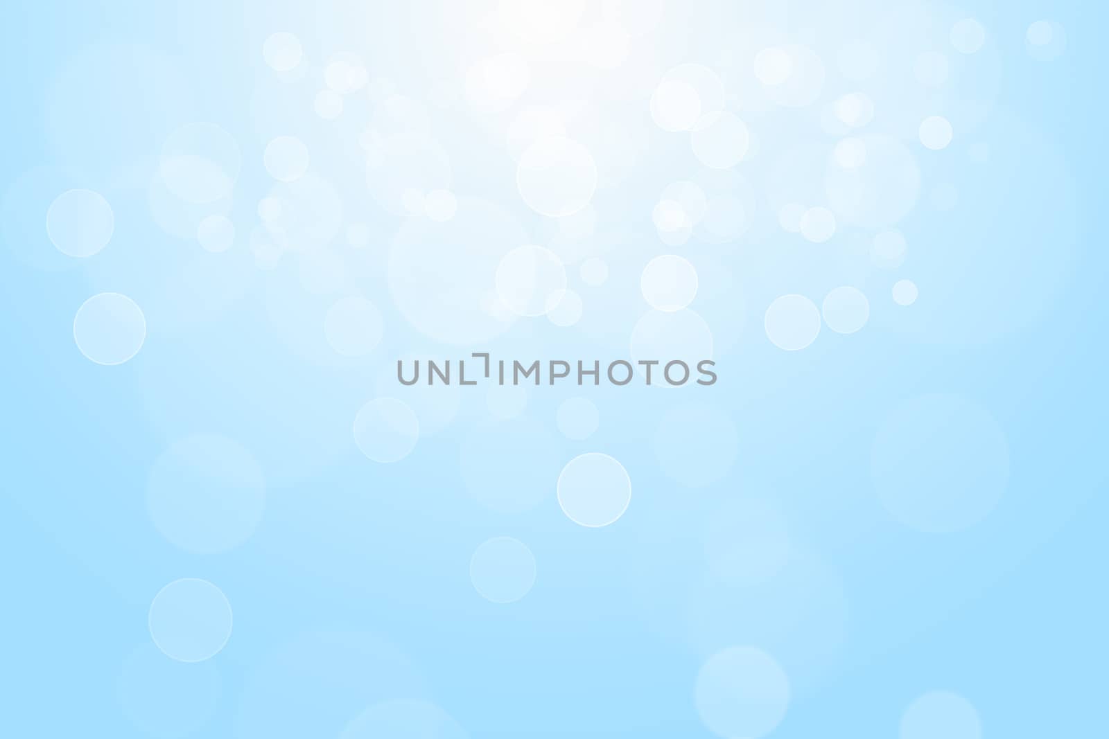 Blue glowing bokeh abstract background use for wallpaper.