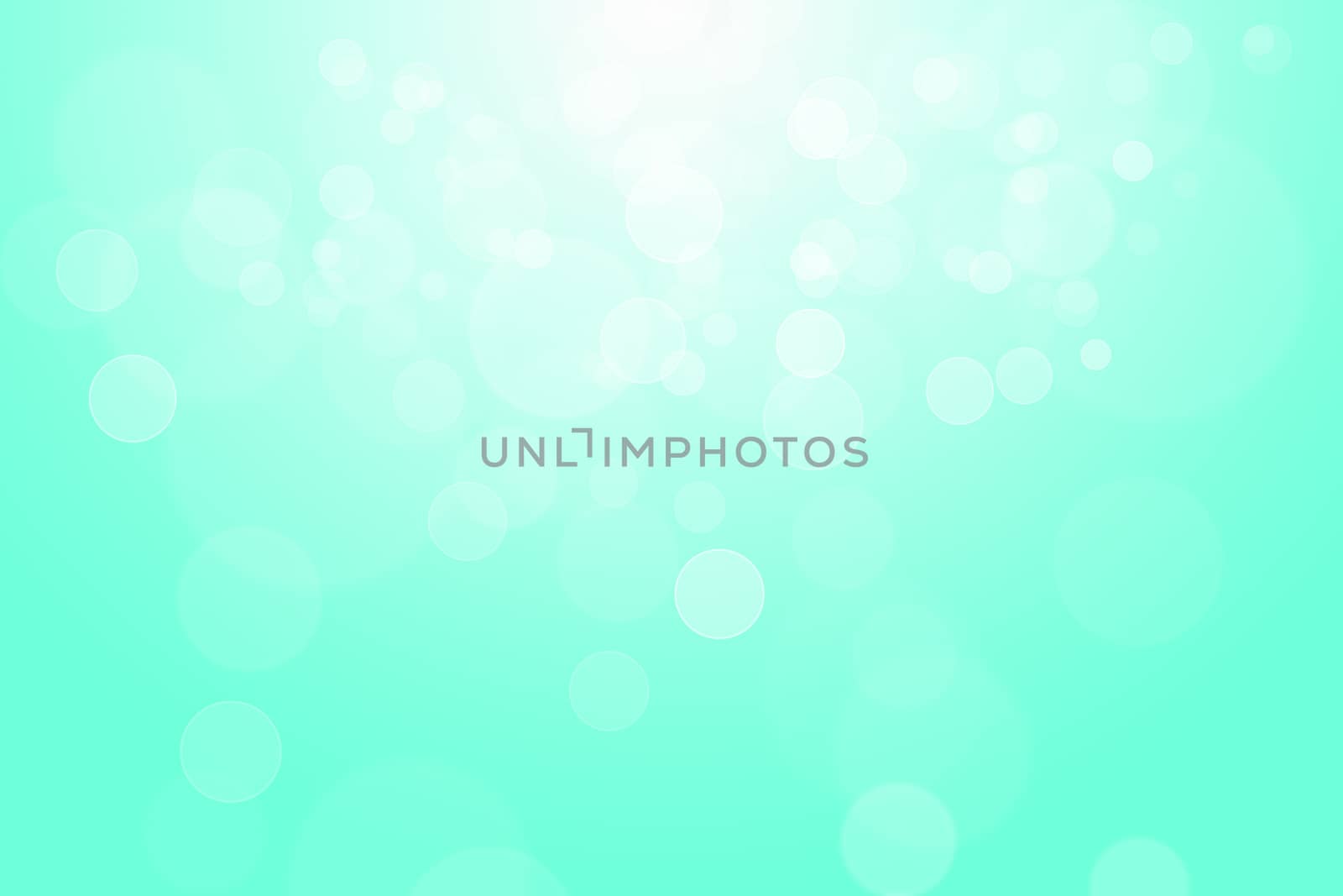 Green glowing bokeh abstract background use for wallpaper.