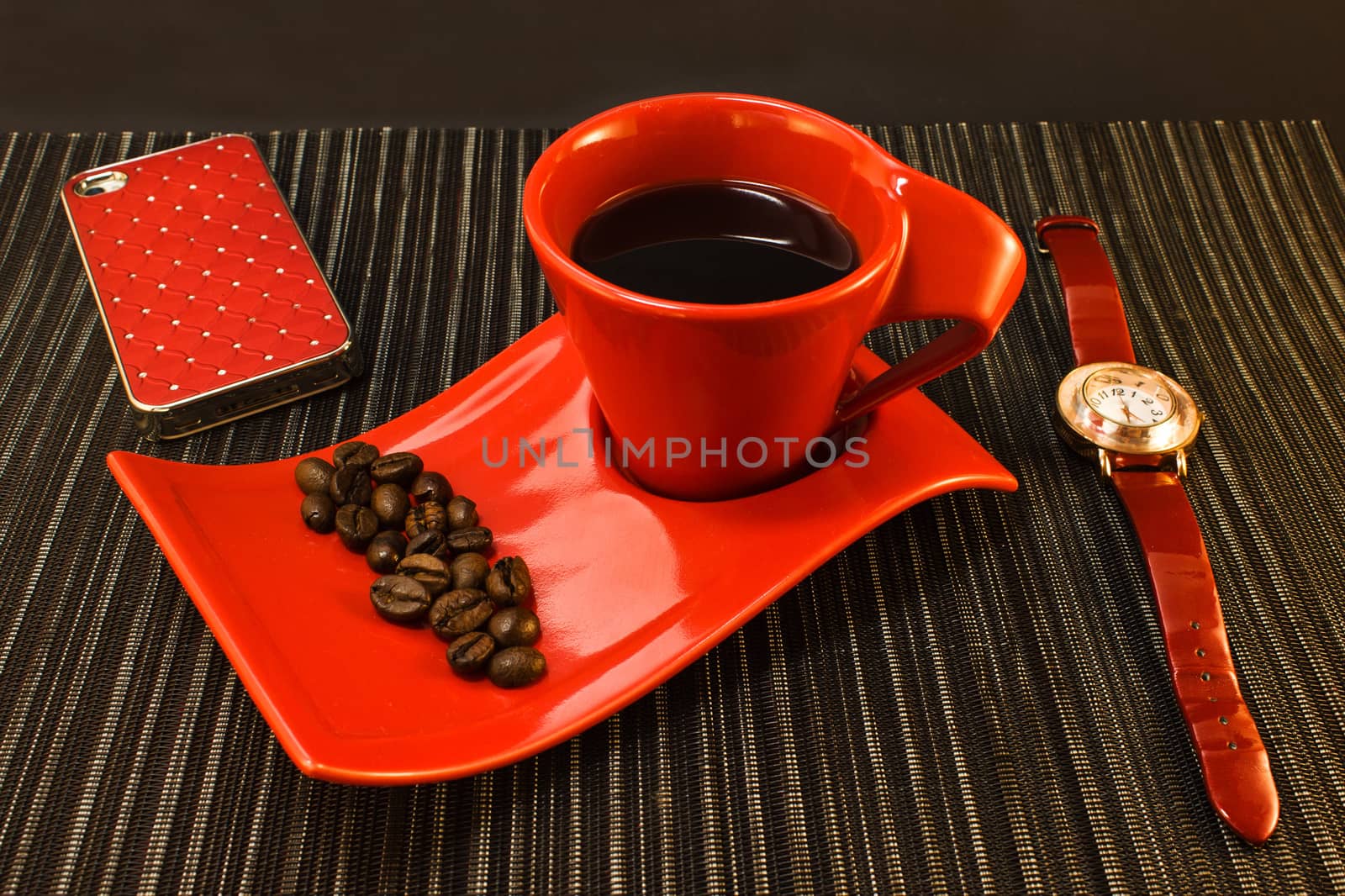 Coffee Break in red colors by LenoraA