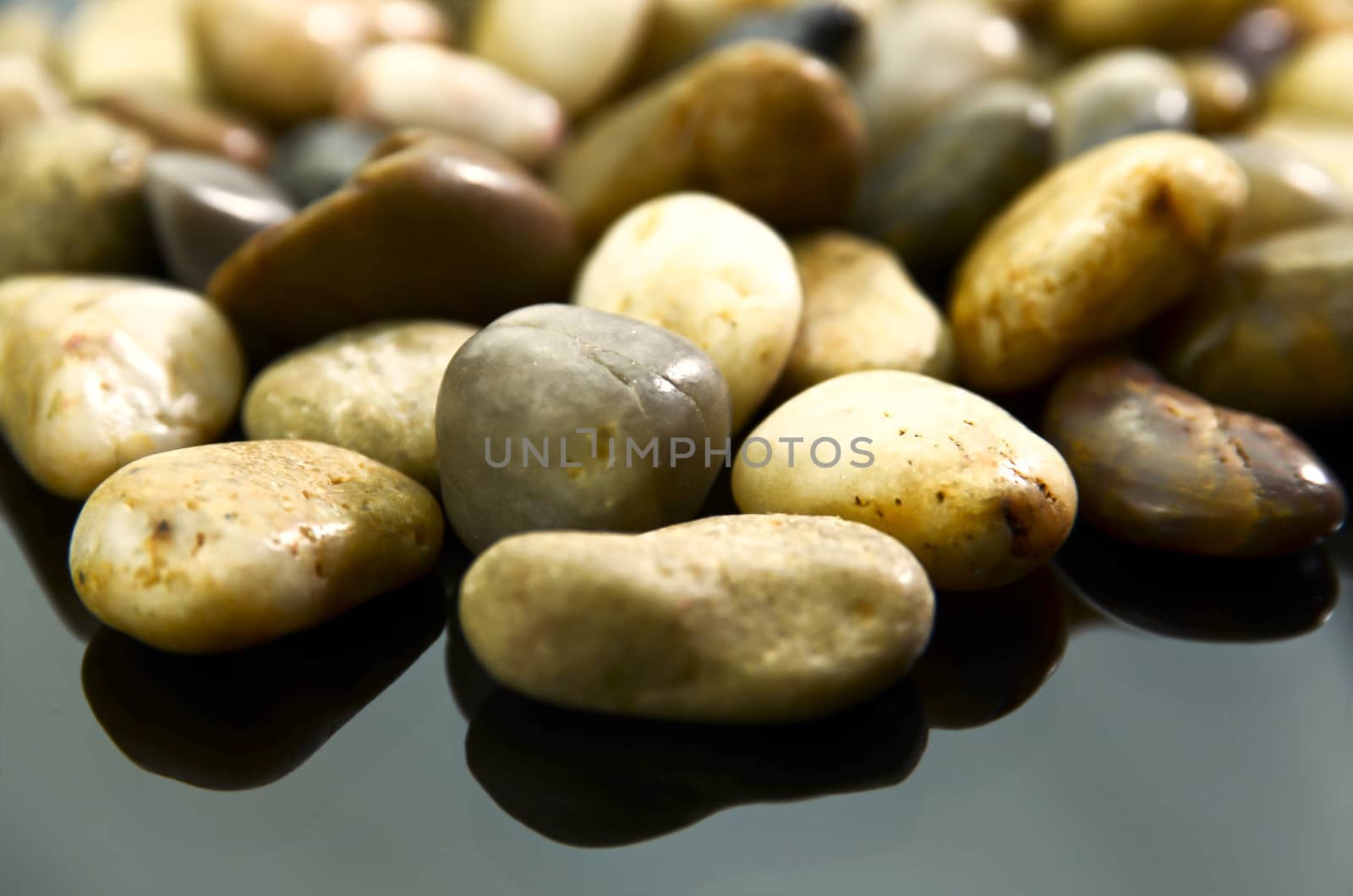 Stone background. Close up. Abstract natural background. on black background
