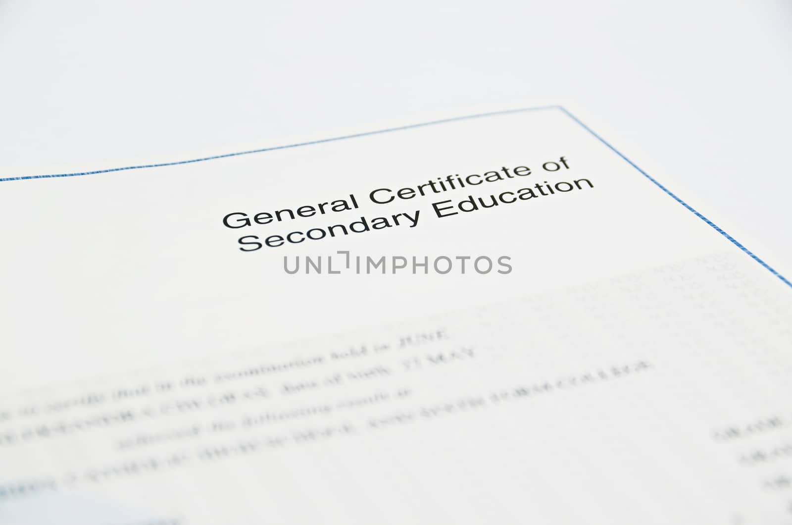General Certificate of Secondary Education

