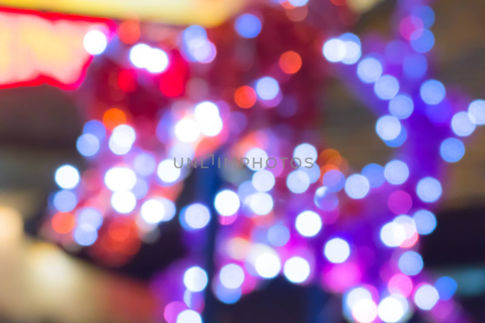 Abstract circular bokeh background by teerawit