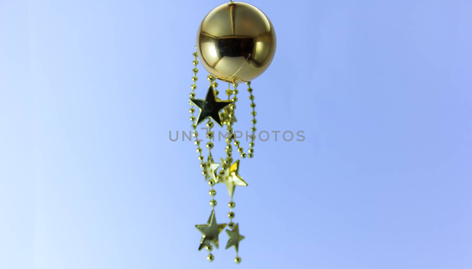 Gold ball and gold stars by suriyaph