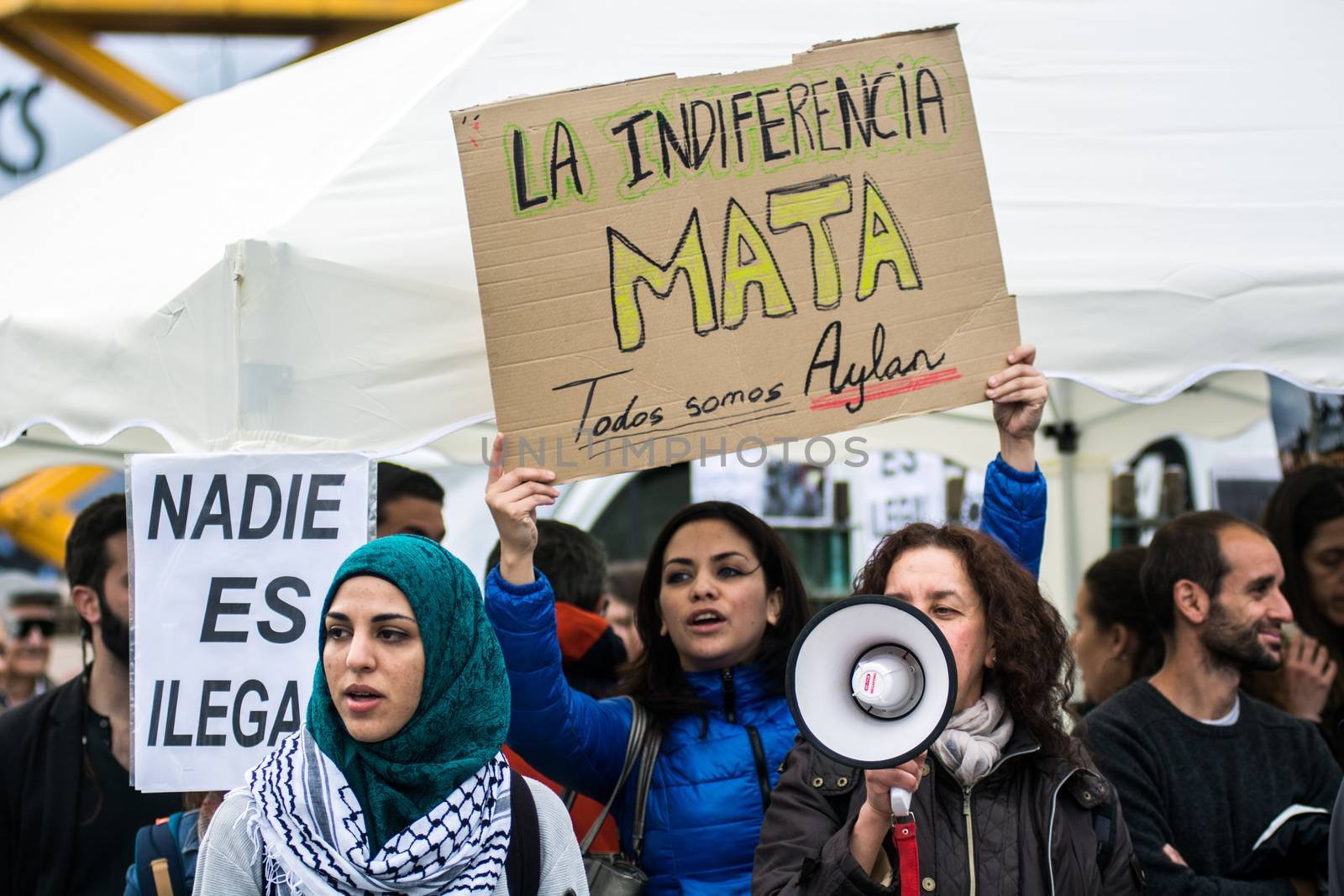 SPAIN - MADRID - REFUGEES - RALLY by newzulu