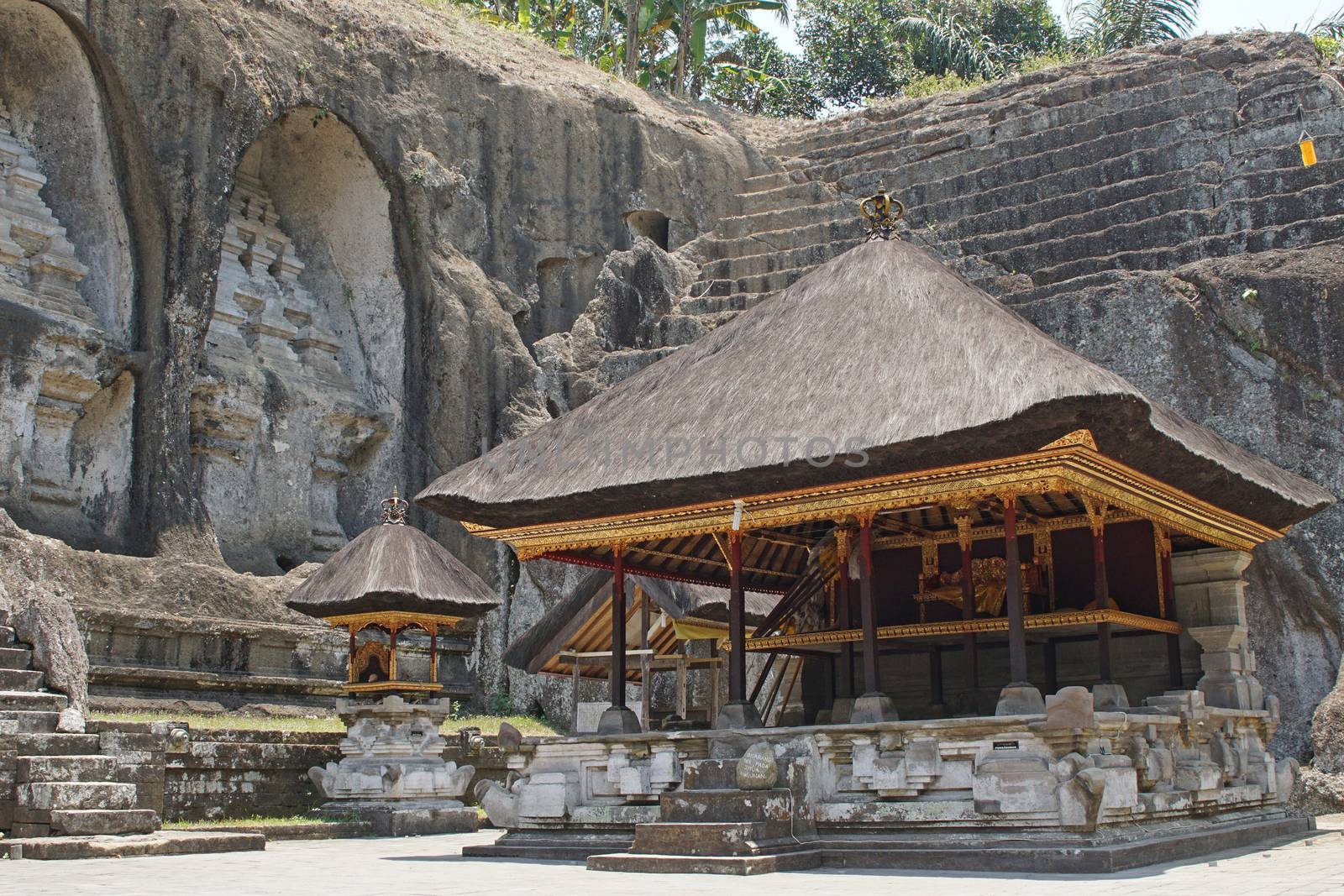 BALI, INDONESIA - DECEMBER 01, 2015: Tombs and temple of Gunung Kawi close to Ubud on December 01, 2015 in Bali, Indonesia