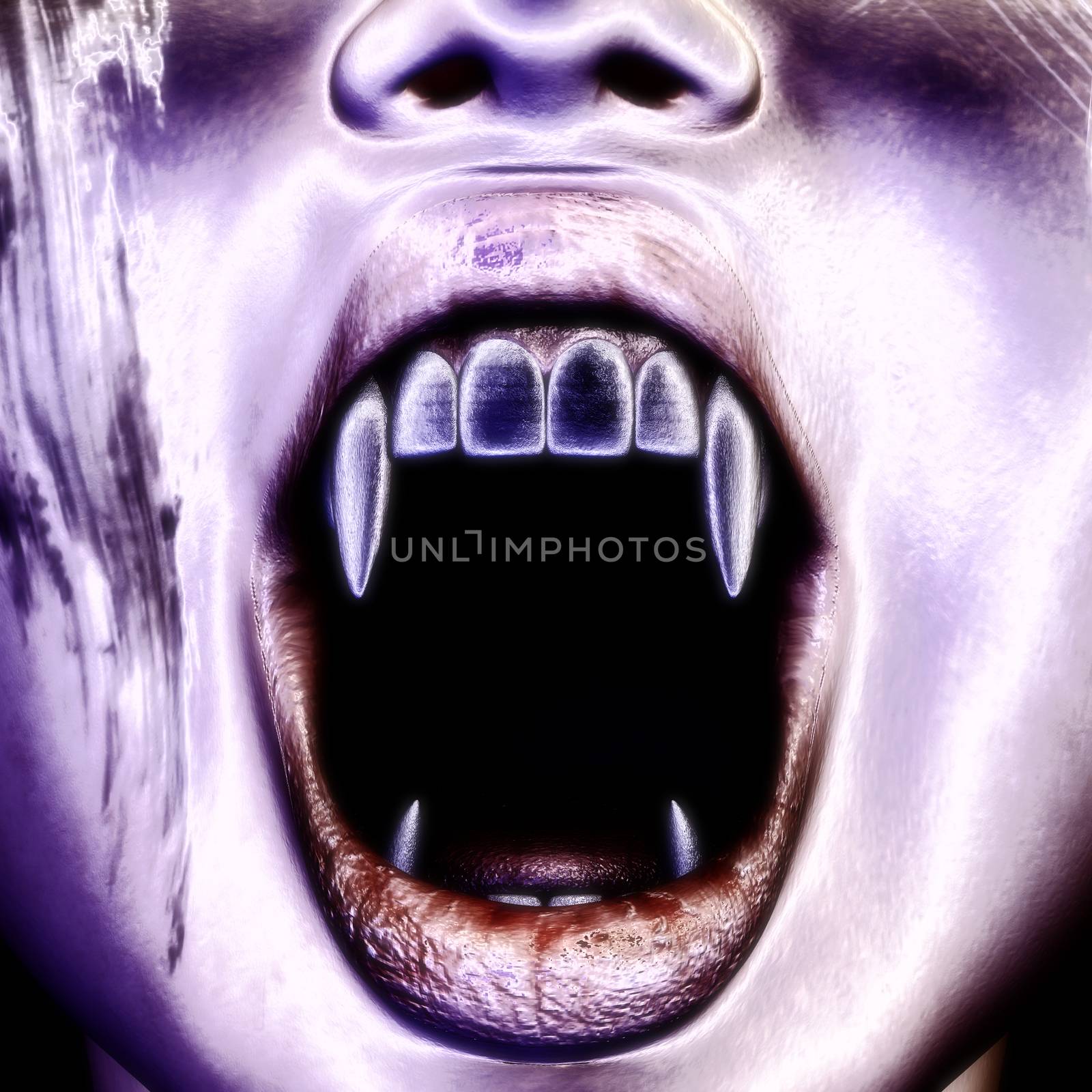 3D Illustration; 3D Rendering of a Vampire