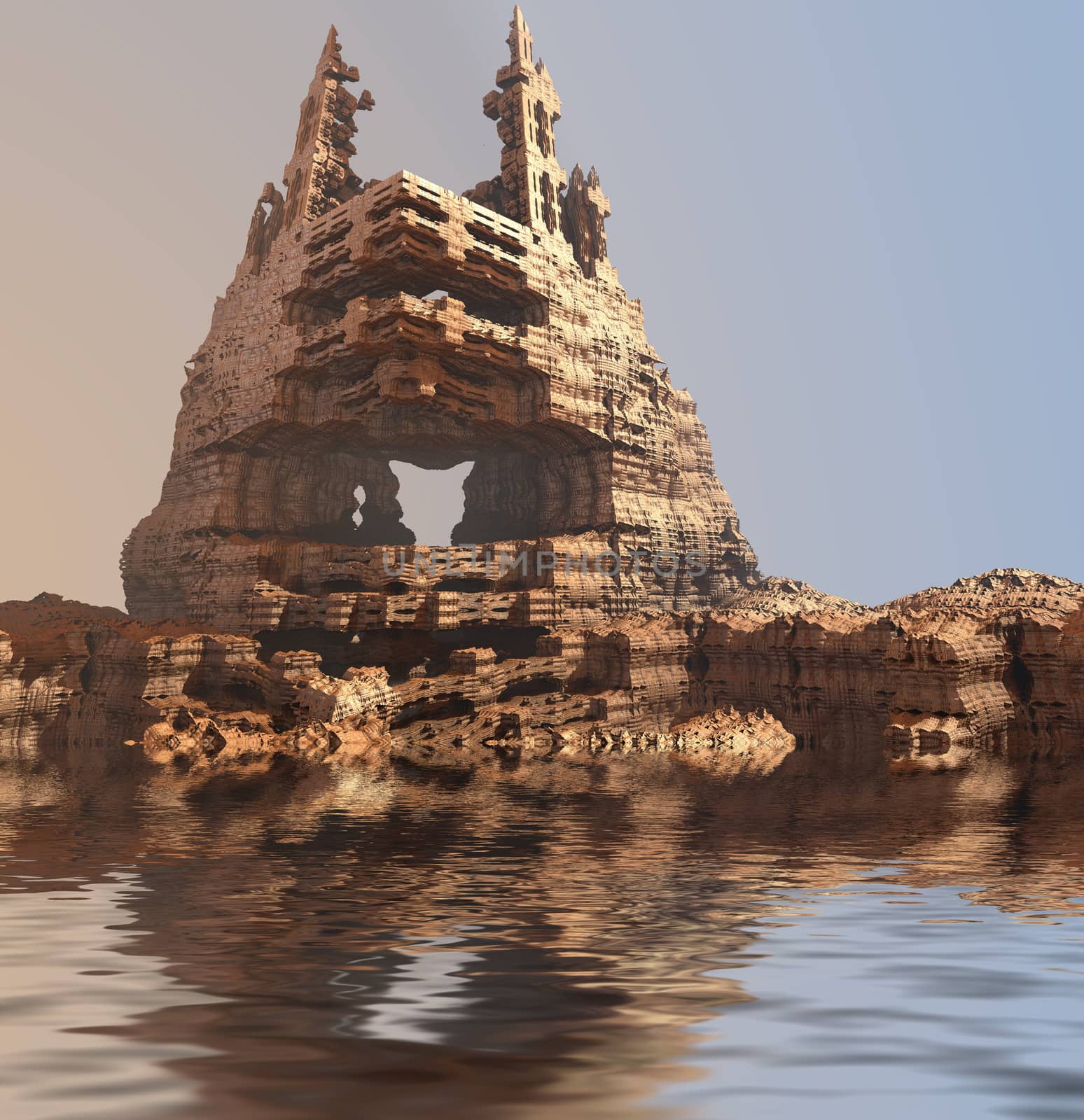 Computer rendered virtual scenery by stocklady