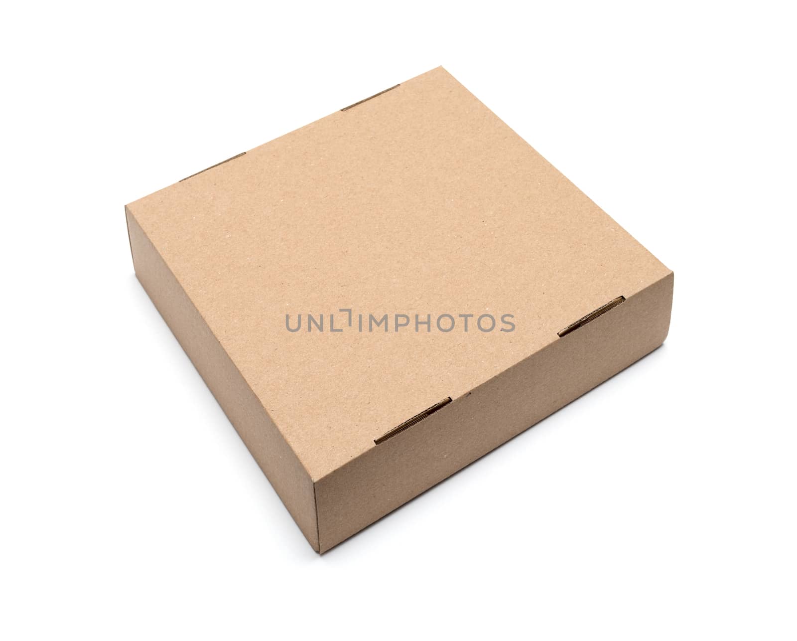 kraft box on a white background