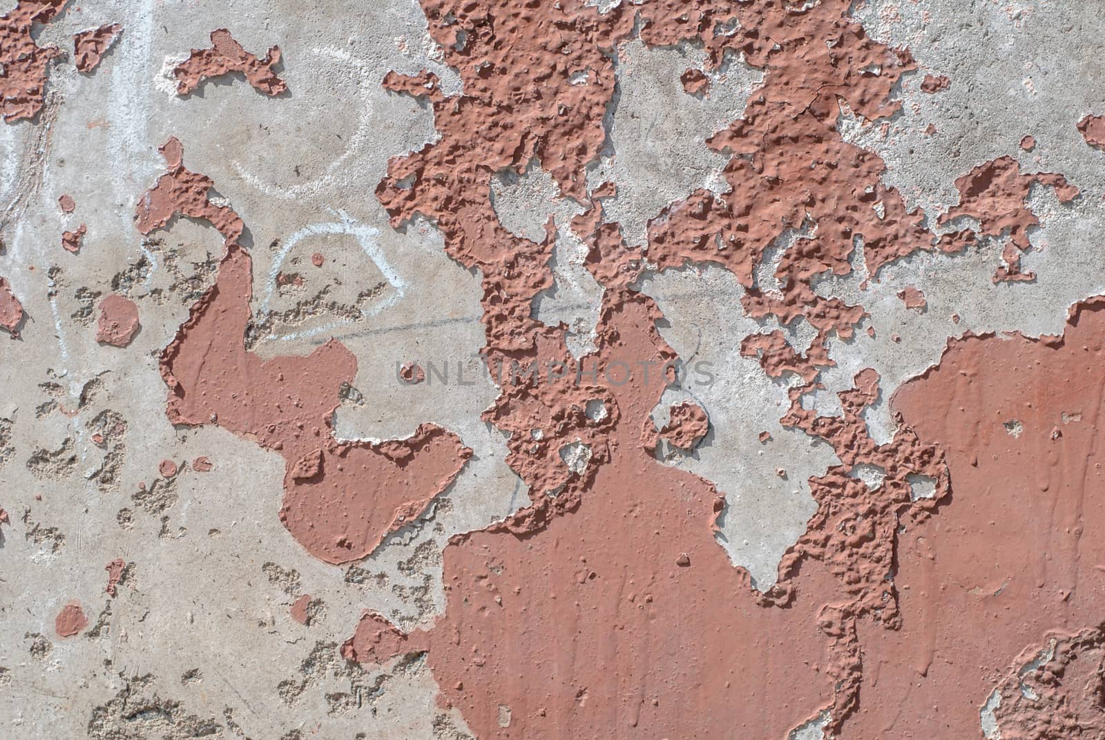 chipped paint on old concrete wall, landscape style, grunge concrete surface, great background or texture by uvisni