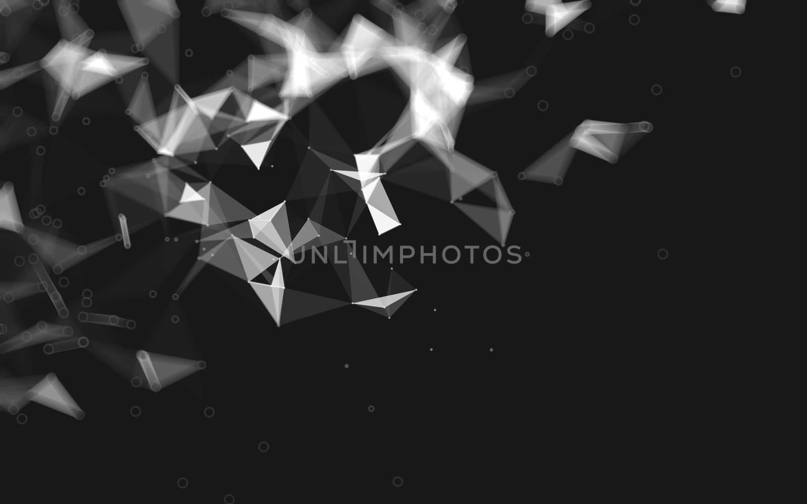 Abstract low poly background, geometry triangle by teerawit