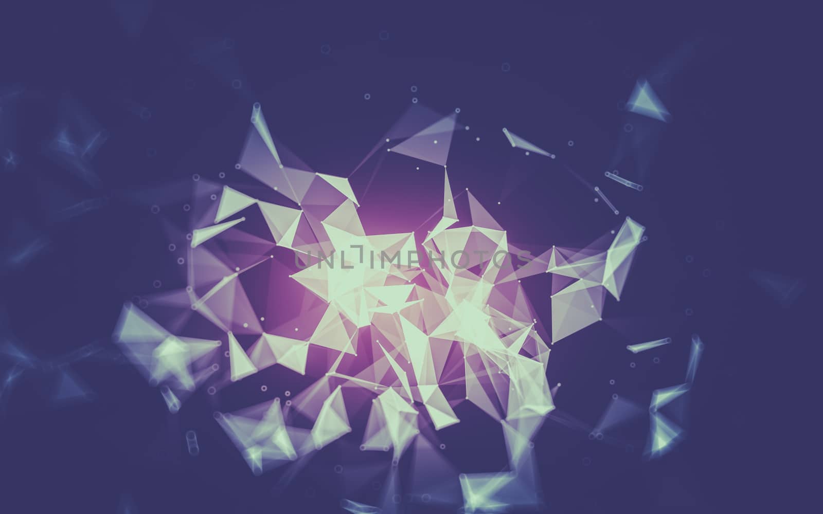 Abstract low poly background, geometry triangle by teerawit