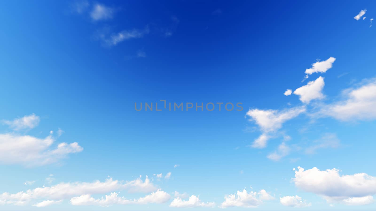 Cloudy blue sky abstract background, blue sky background with tiny clouds, 3d rendering

