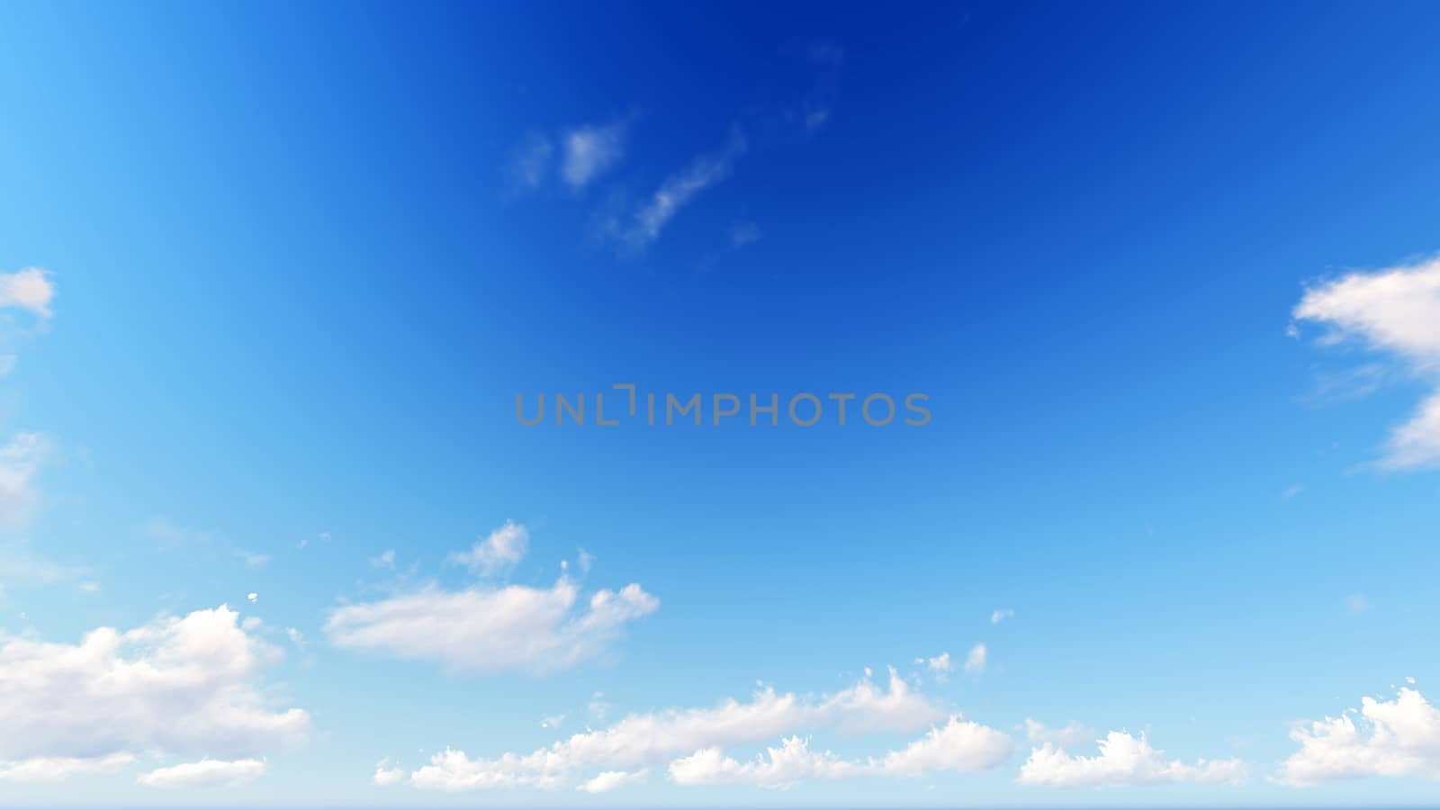 Cloudy blue sky abstract background, blue sky background with tiny clouds, 3d rendering

