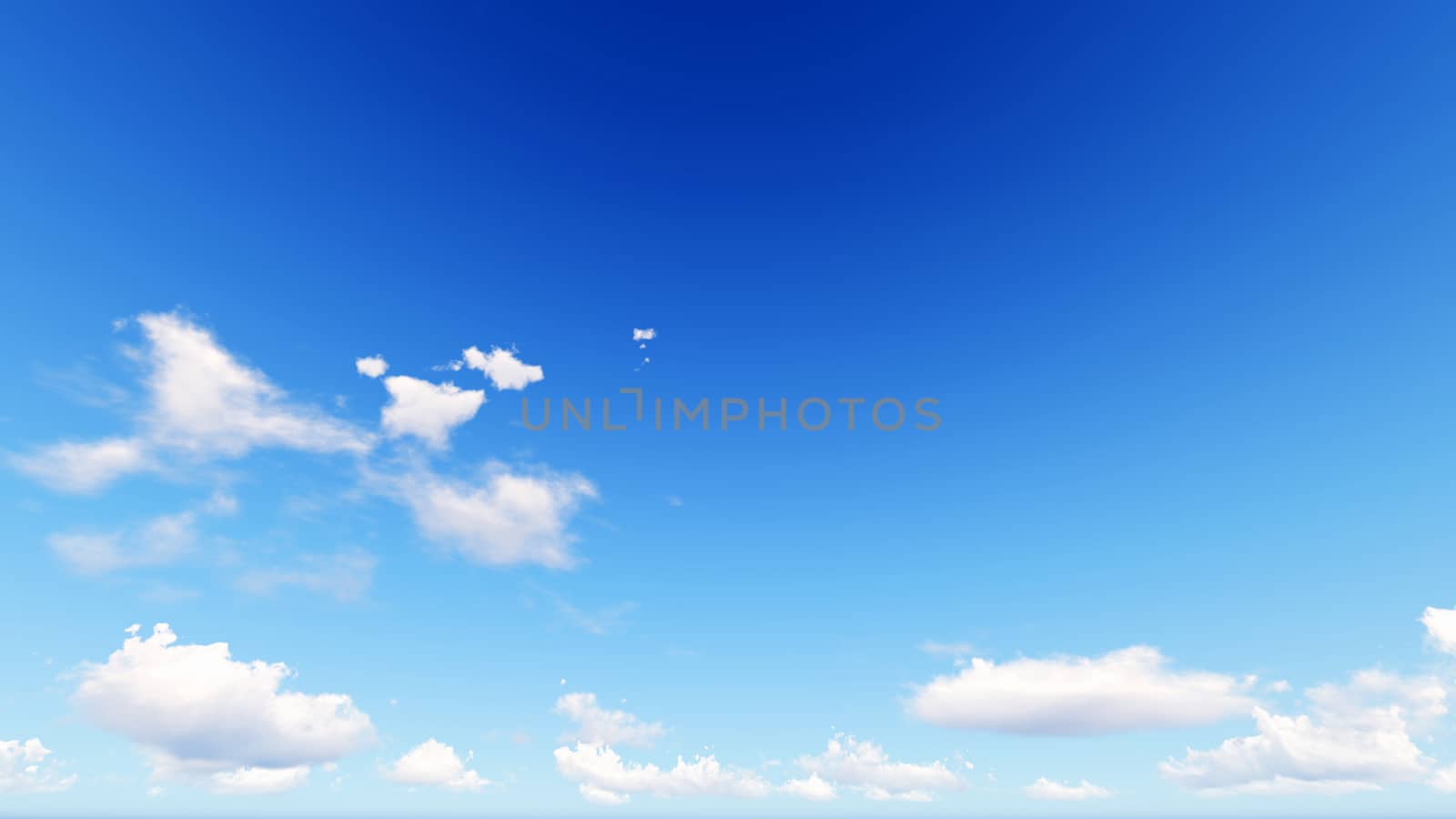 Cloudy blue sky abstract background, blue sky background with tiny clouds, 3d rendering

