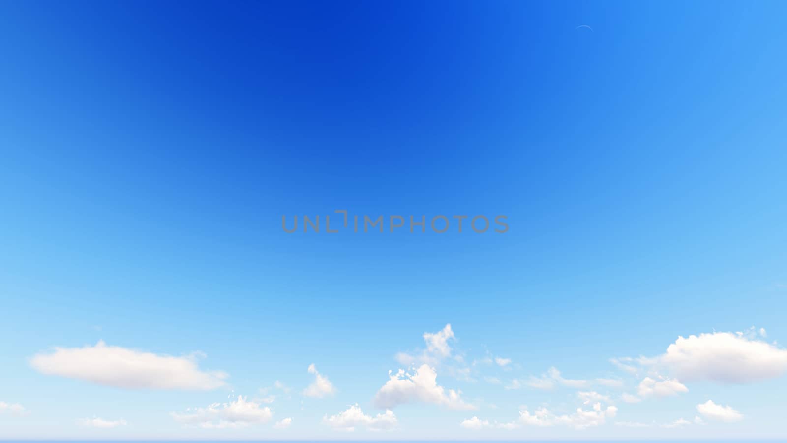 Cloudy blue sky abstract background, blue sky background with tiny clouds, 3d rendering

