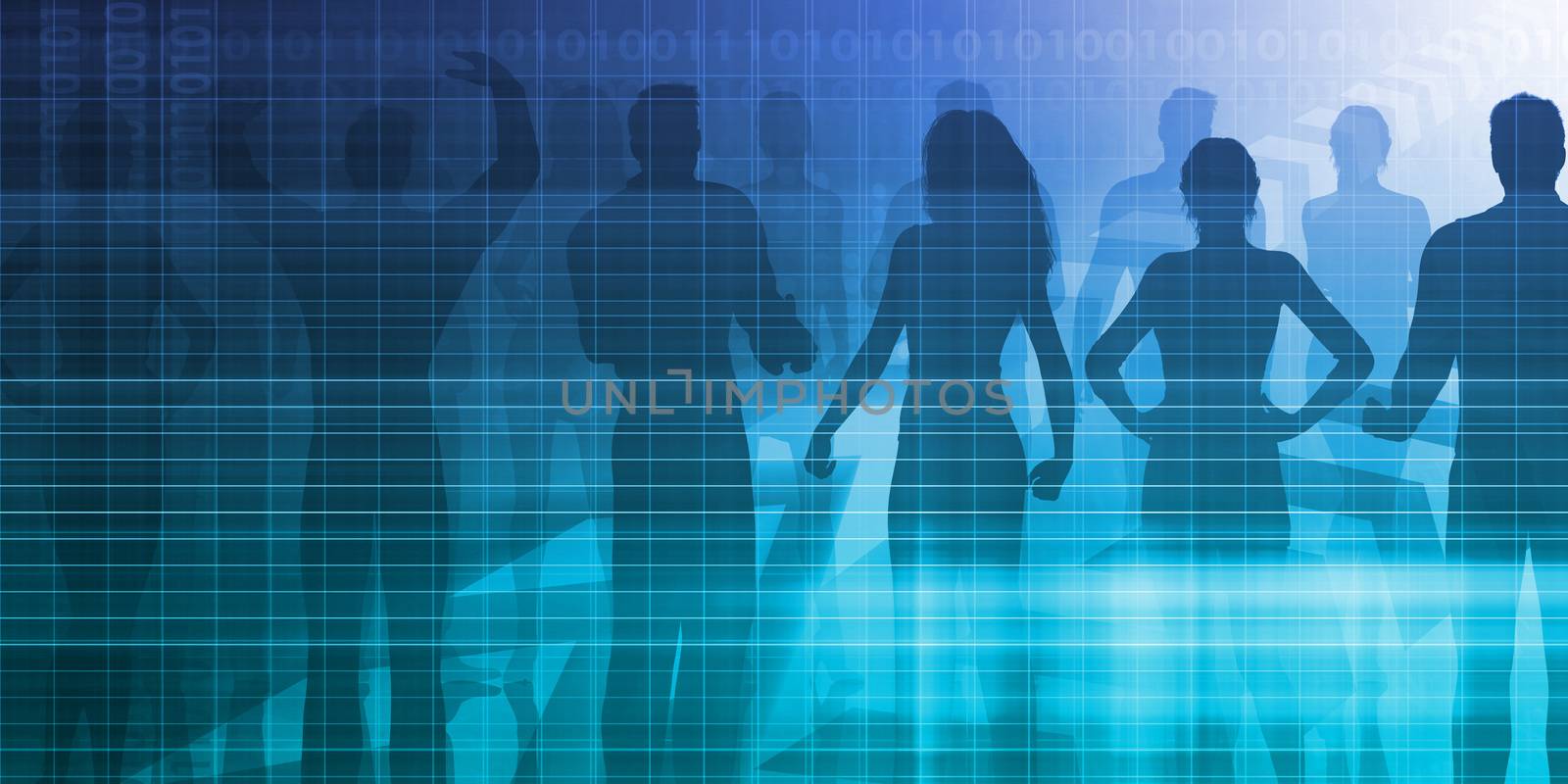 Personnel Management as a Presentation Background Art