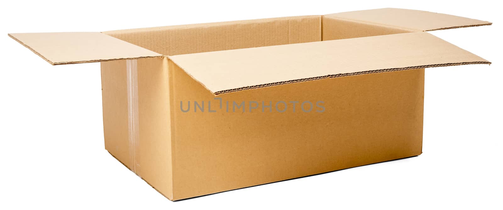 Opened cardboard box by cherezoff