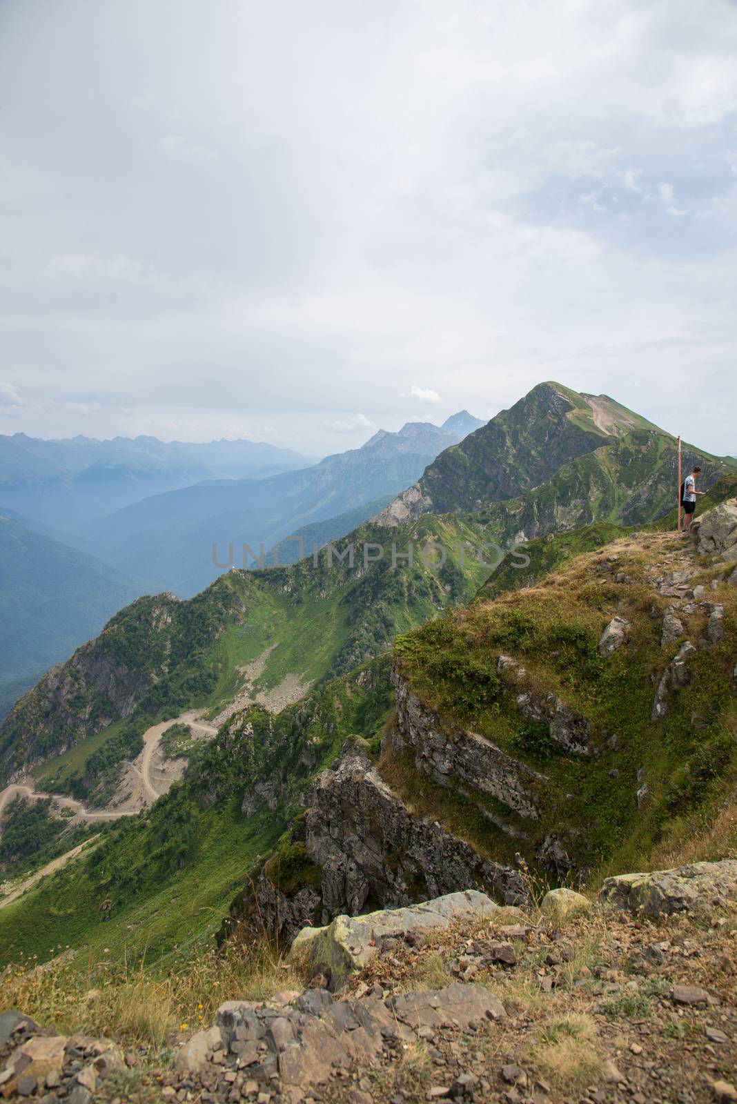 Beautiful mountain scenery of Krasnaya Polyana . Sochi