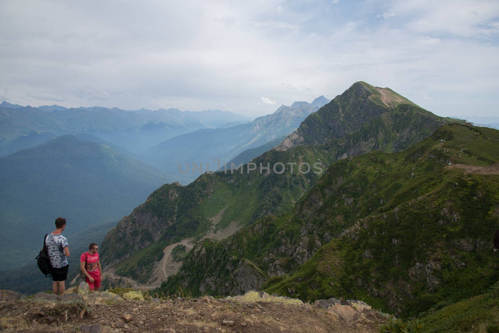 Beautiful mountain scenery of Krasnaya Polyana . Sochi