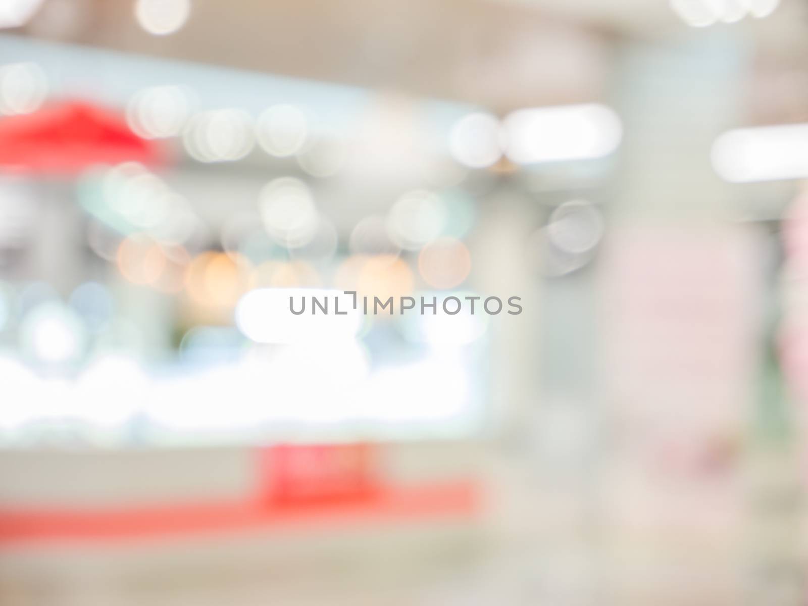 Abstract background of shopping mall, shallow depth of focus.