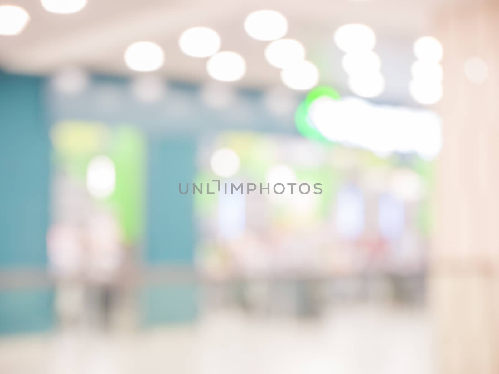 Blurred background : Supermarket store blur ,Cashier counter