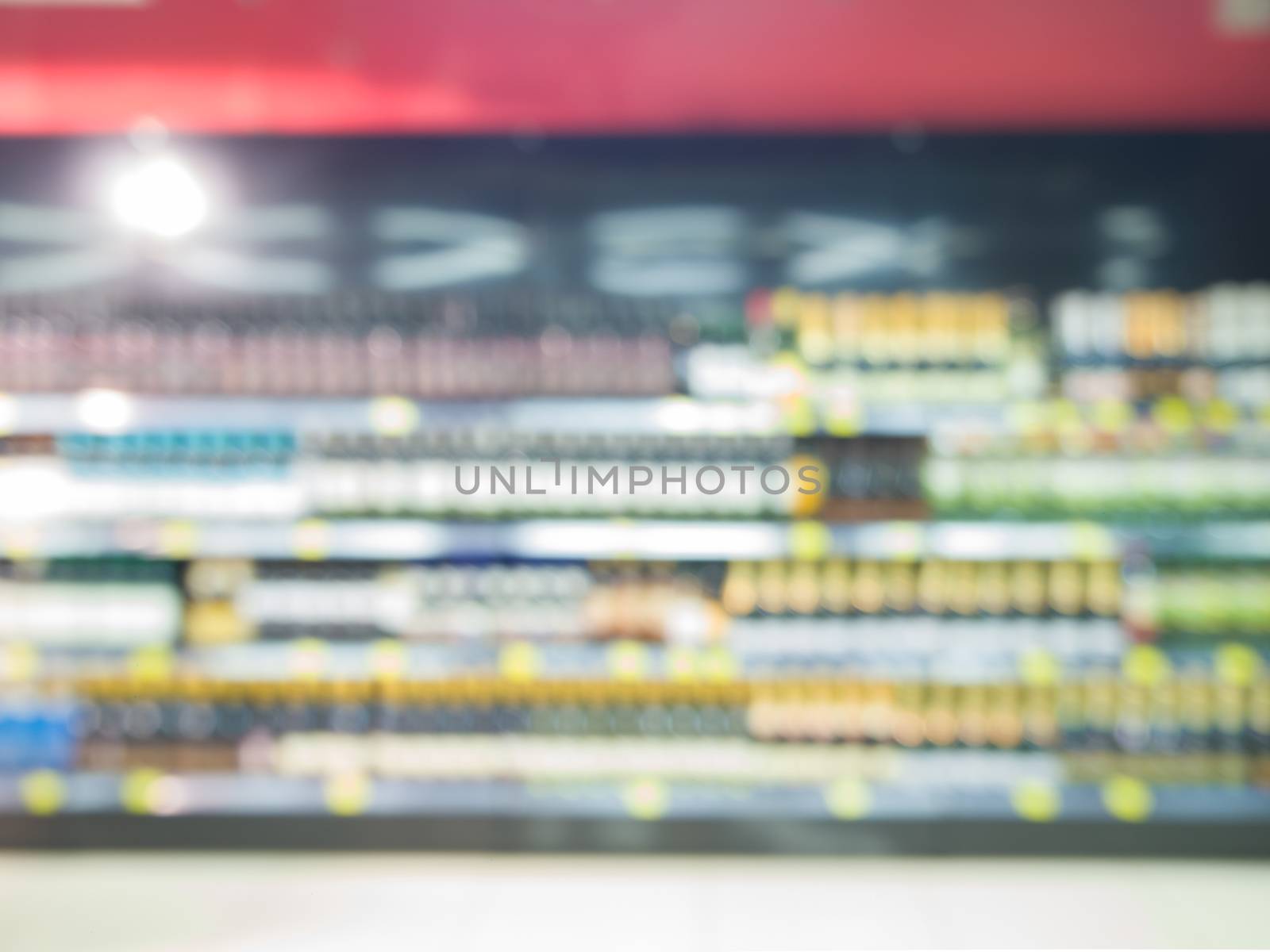 Abstract blurred supermarket, urban lifestyle concept. Shallow DOF 