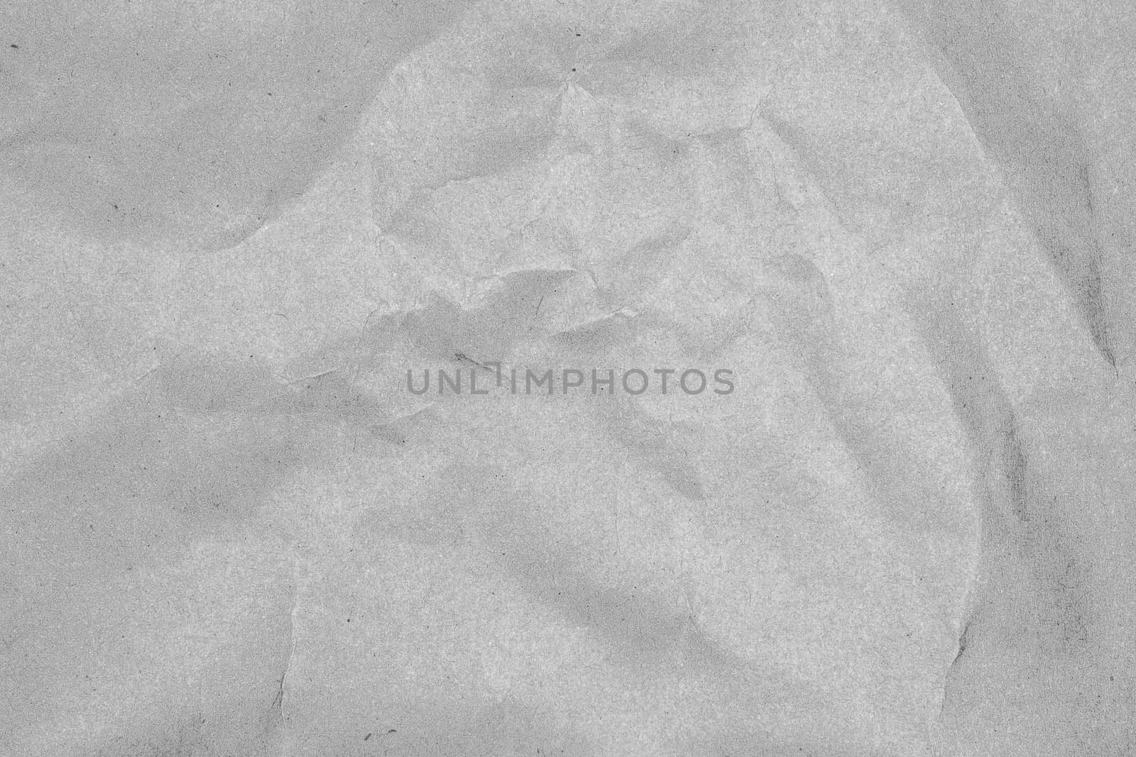 Crumpled paper texture for background - gray tone color