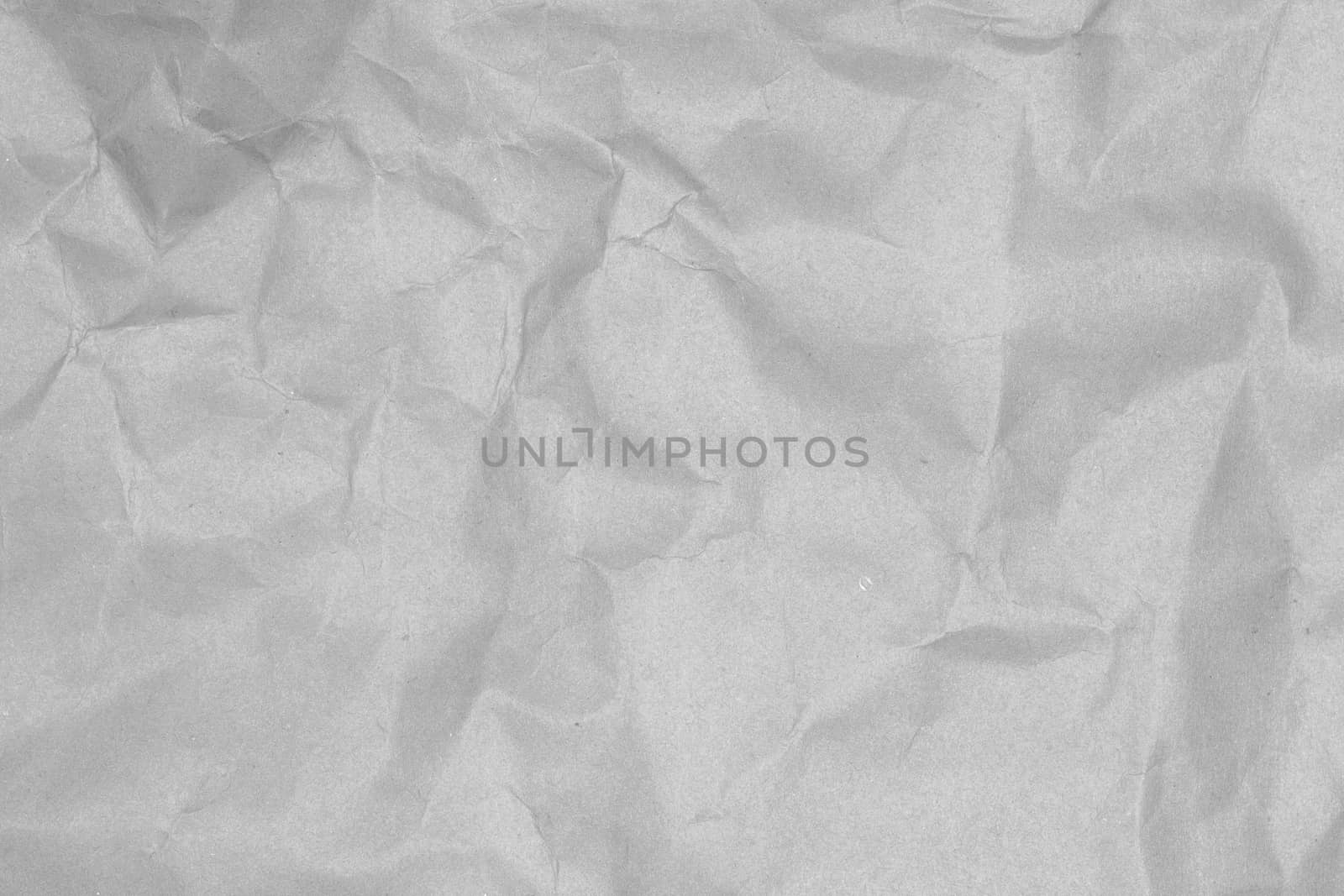 Crumpled paper texture for background - gray tone color