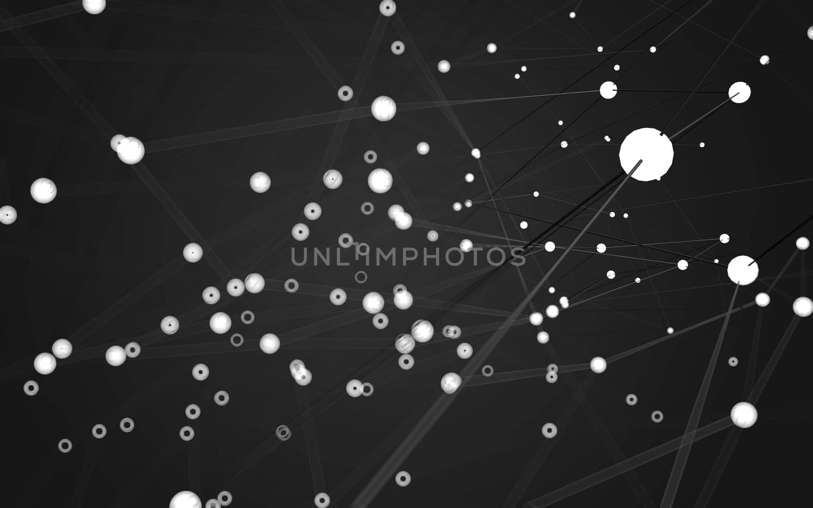 Abstract polygonal space low poly dark background  by teerawit