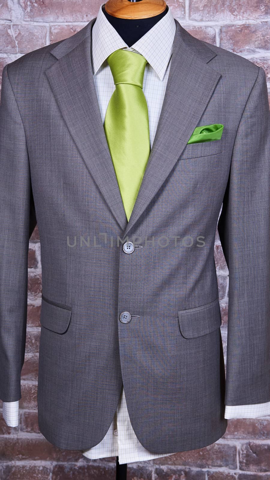 Elegant business suit with a shirt and a tie