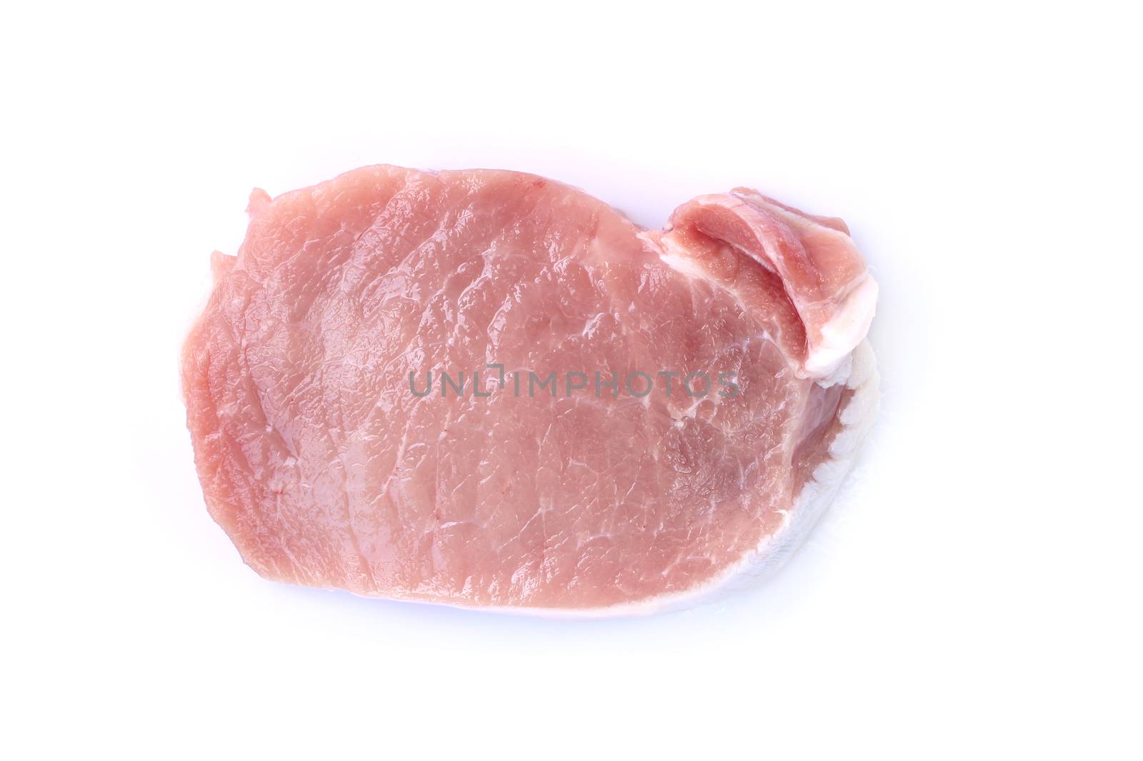 Image of raw meat pork on a white background by yod67