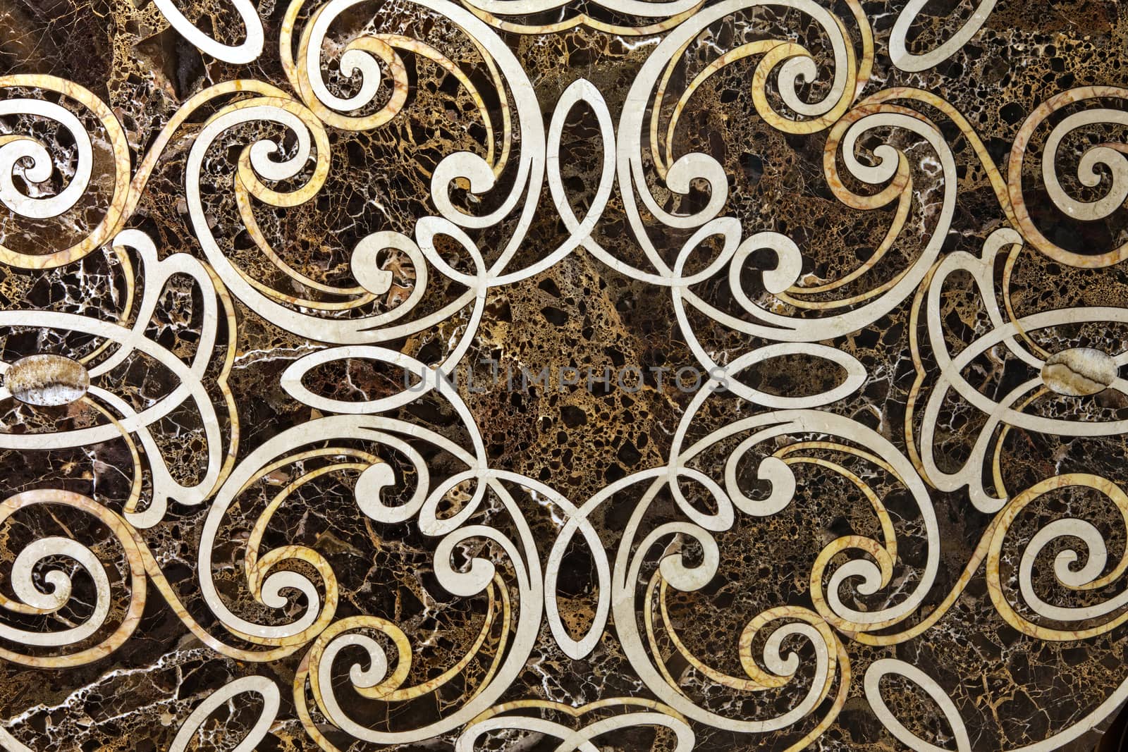 Large marble tile with a pattern from Portugal