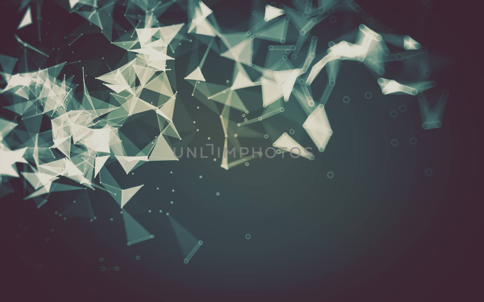 Abstract low poly background, geometry triangle by teerawit