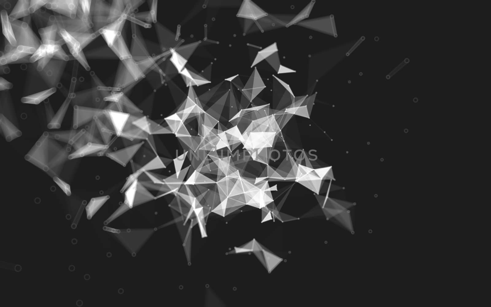 Abstract low poly background, geometry triangle by teerawit