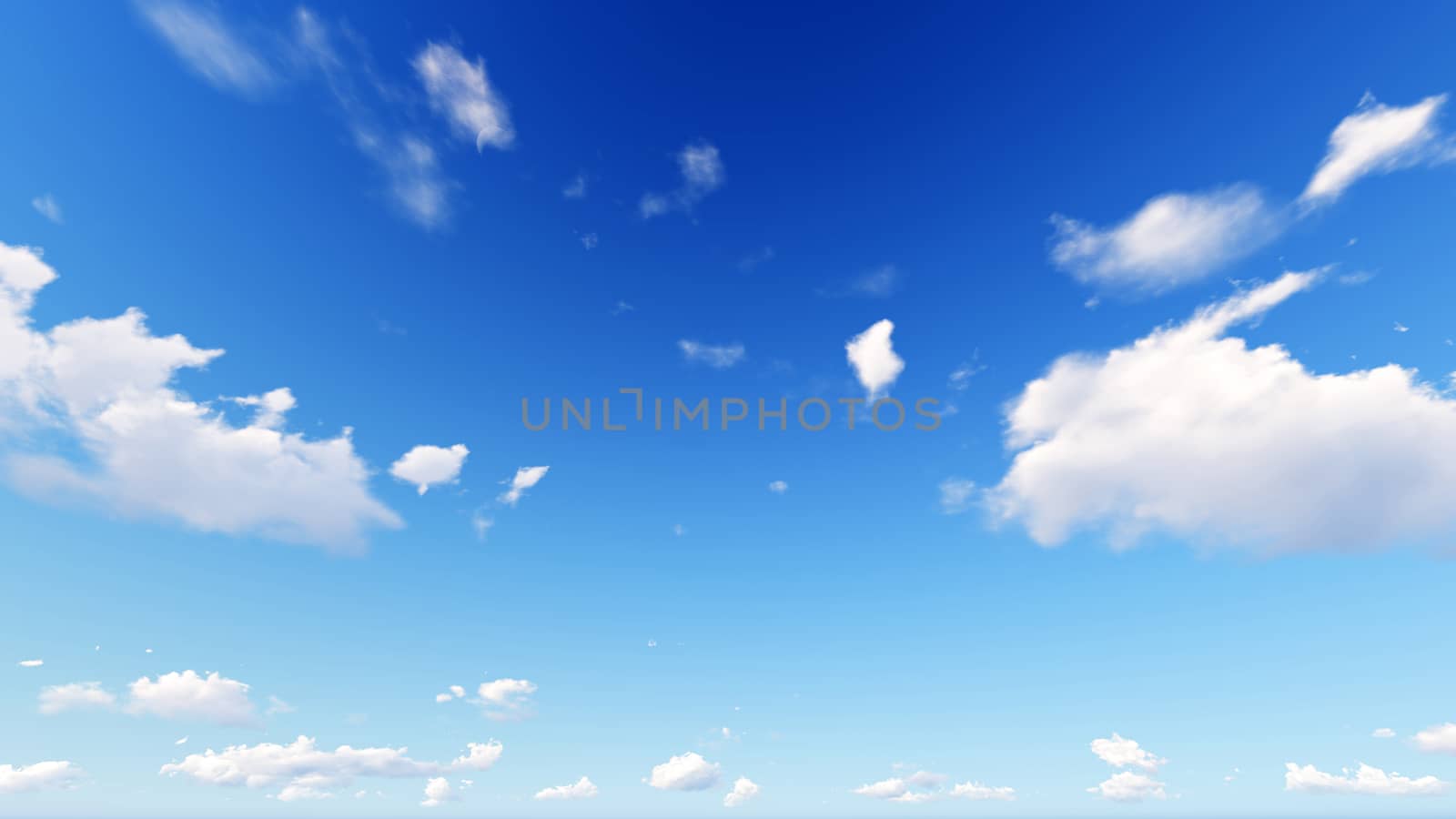 Cloudy blue sky abstract background, blue sky background with tiny clouds, 3d rendering

